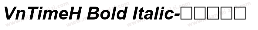 VnTimeH Bold Italic字体转换